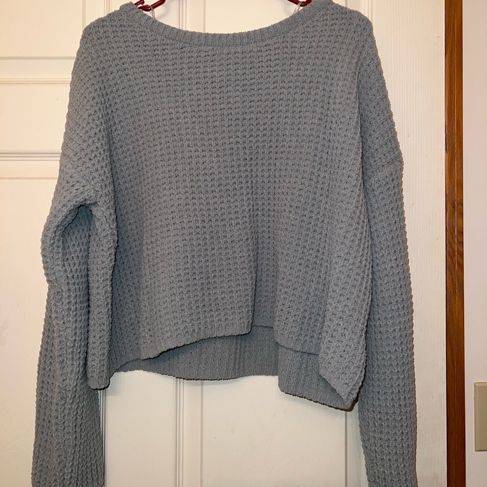Sincerely Jules Greeb Crew Neck Sweater with Chunky Knit